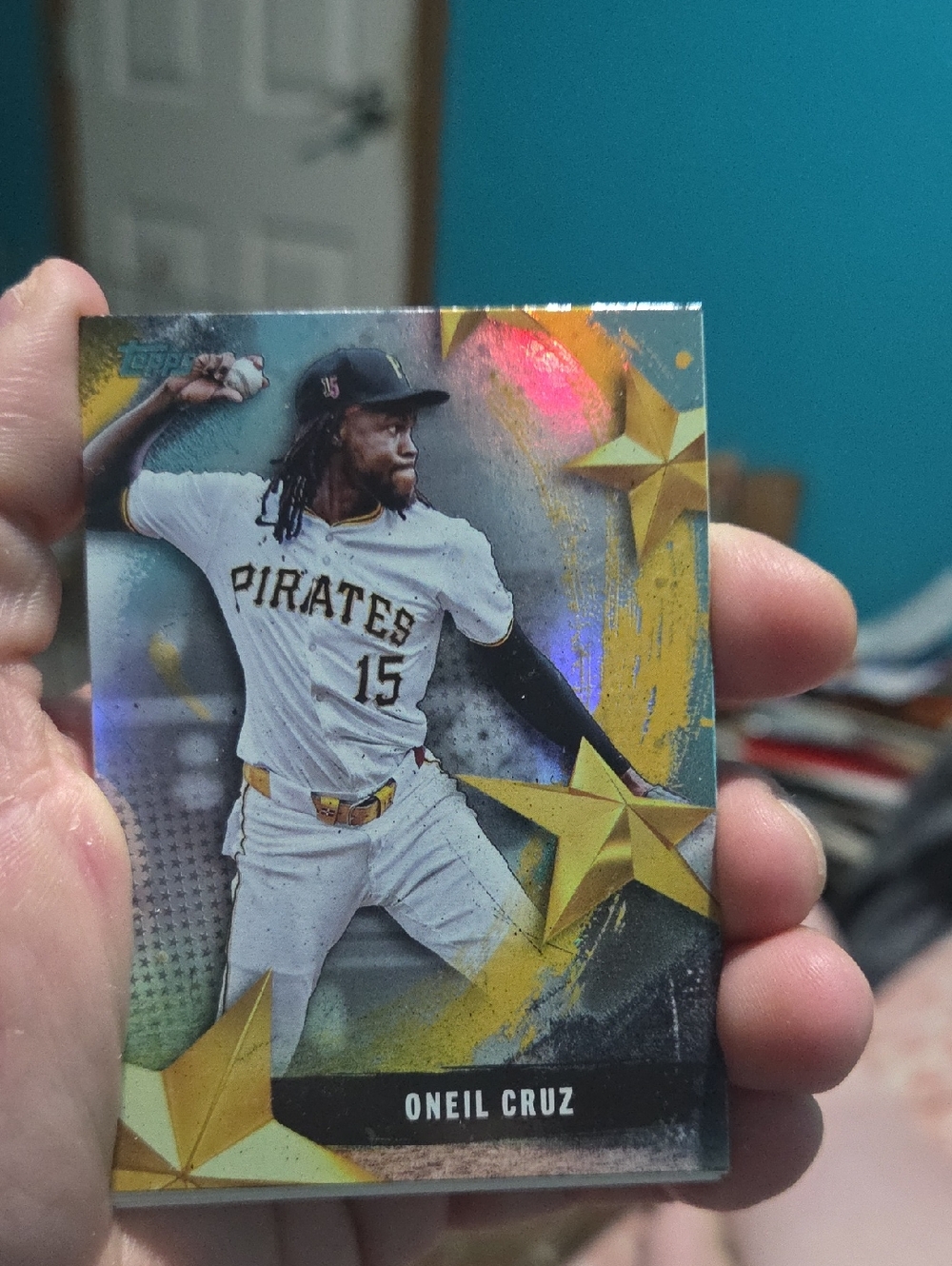 Topps Oneil Cruz Baseball Card - White, Gold & Black